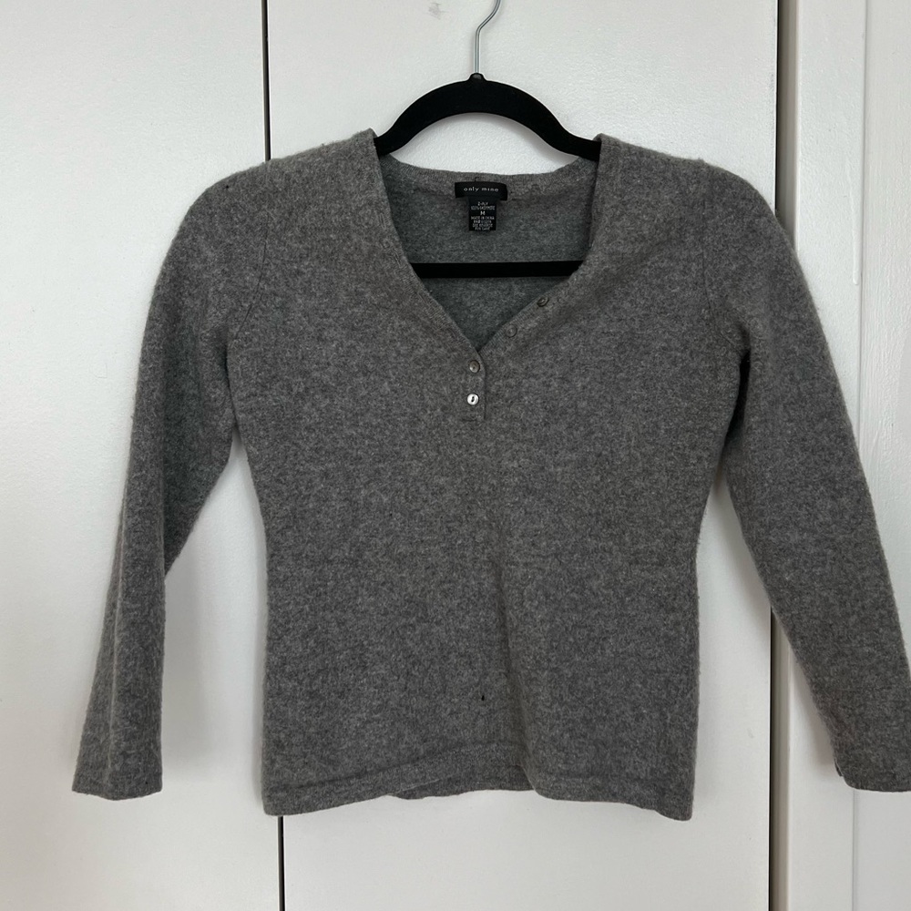 Women's grey sweater